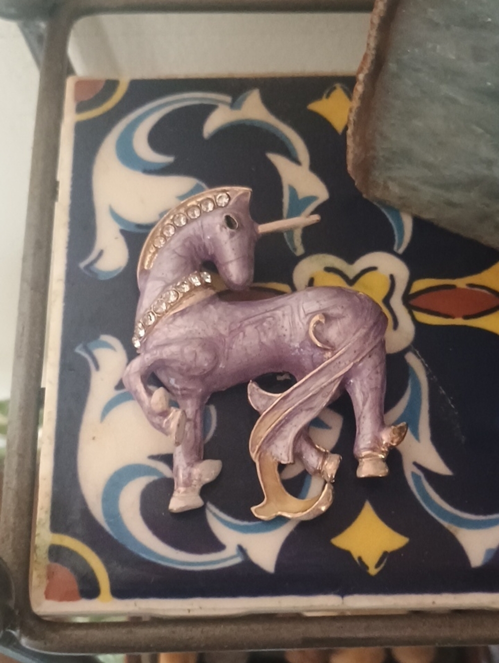 Pastel Purple Unicorn Statement Pendant